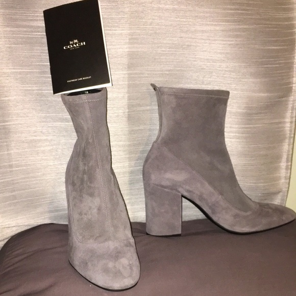 Coach Women’s boots sz 10 gray NWOT - Picture 1 of 12